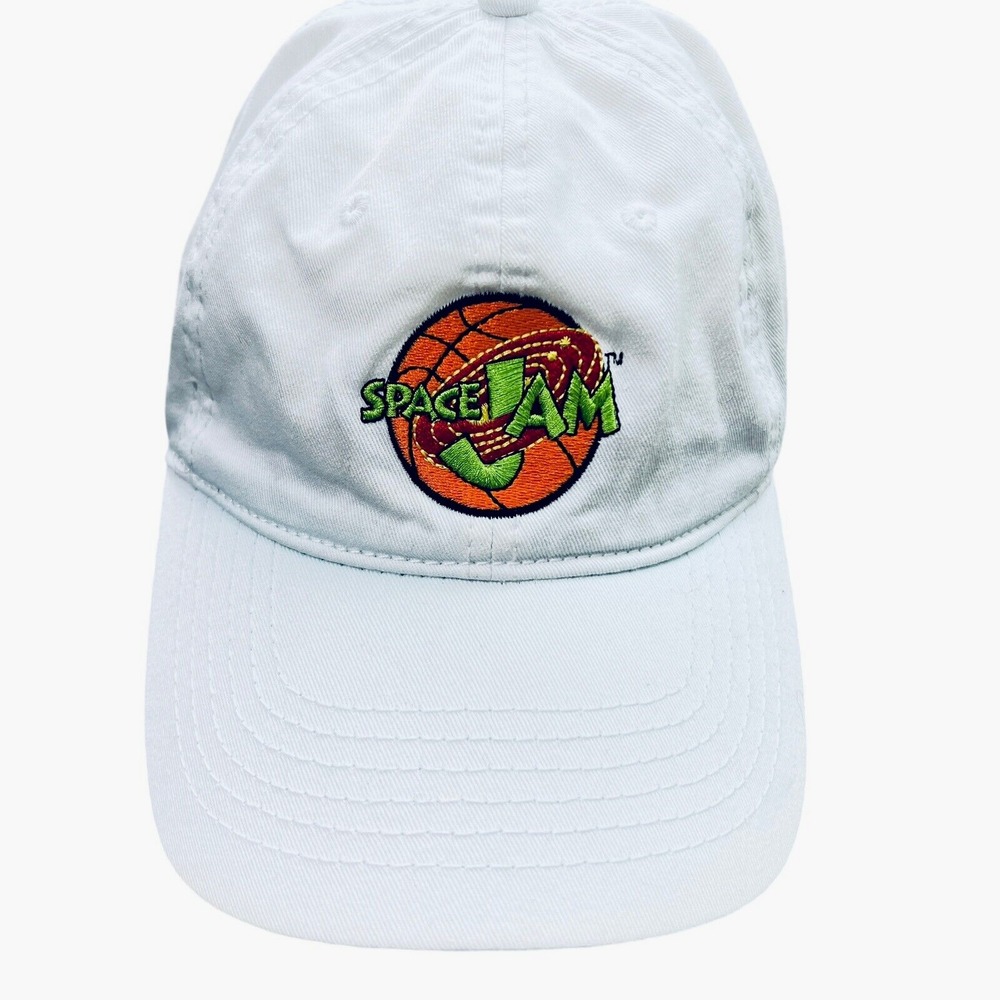 VINTAGE Space Jam Hat Movie 1996 Ball Cap Official Warner Bros Strap back 90s